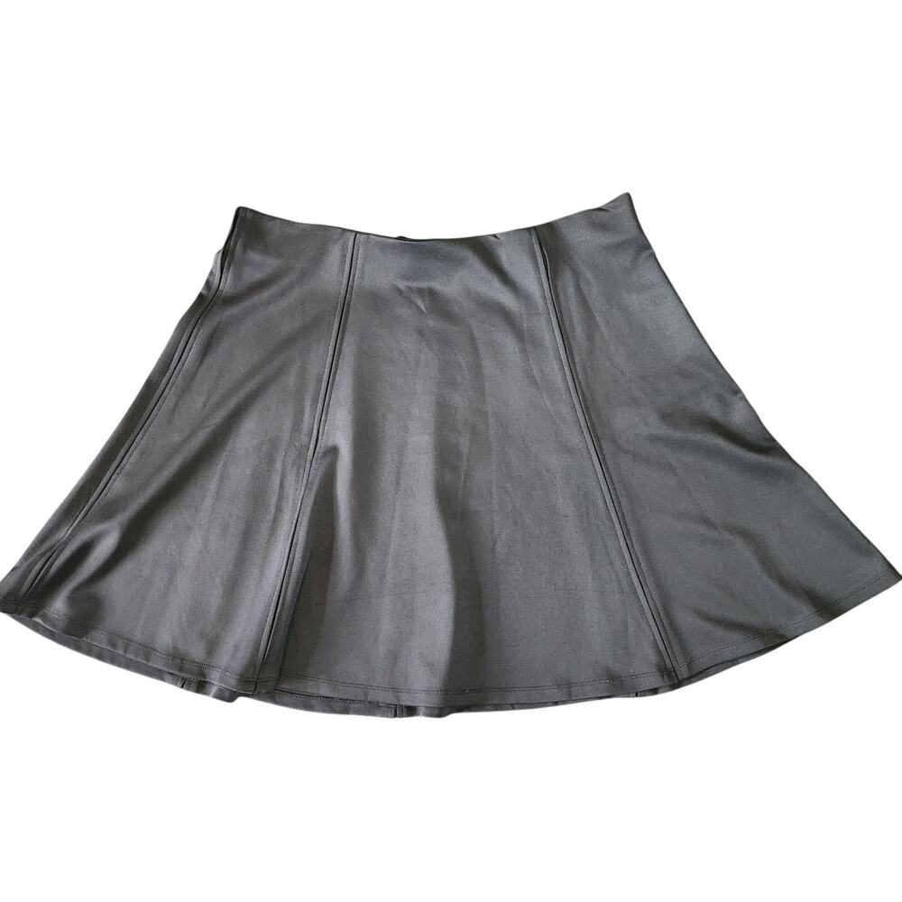NYCC Black Stretch Short A-line Flared Skirt Elastic Waist Size XL
